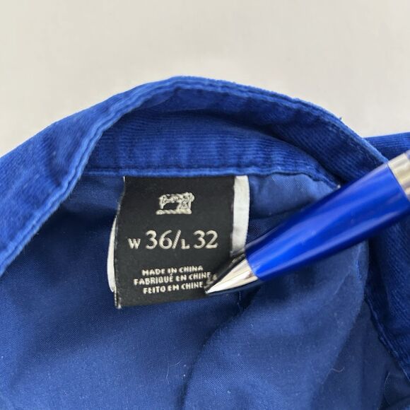 Scotch & Soda Corduroy Pants Mens Sz 36x31 (36x32) Blue Straight Stretch Newman - Picture 6 of 11